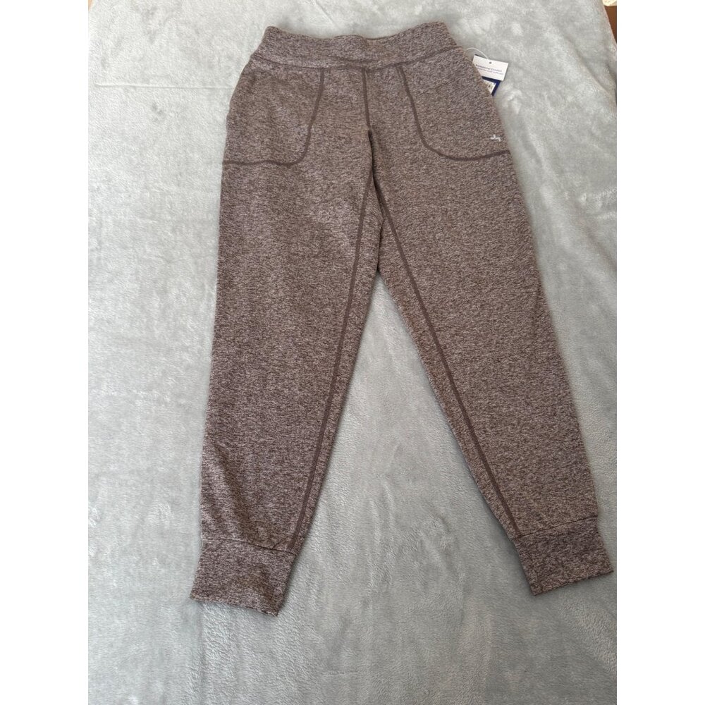 Joylab Womens joggers Extra Small Heathered Brown Joggers with pocket and cuff h